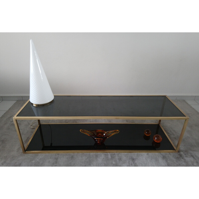 Grande table basse italienne vintage - 1970