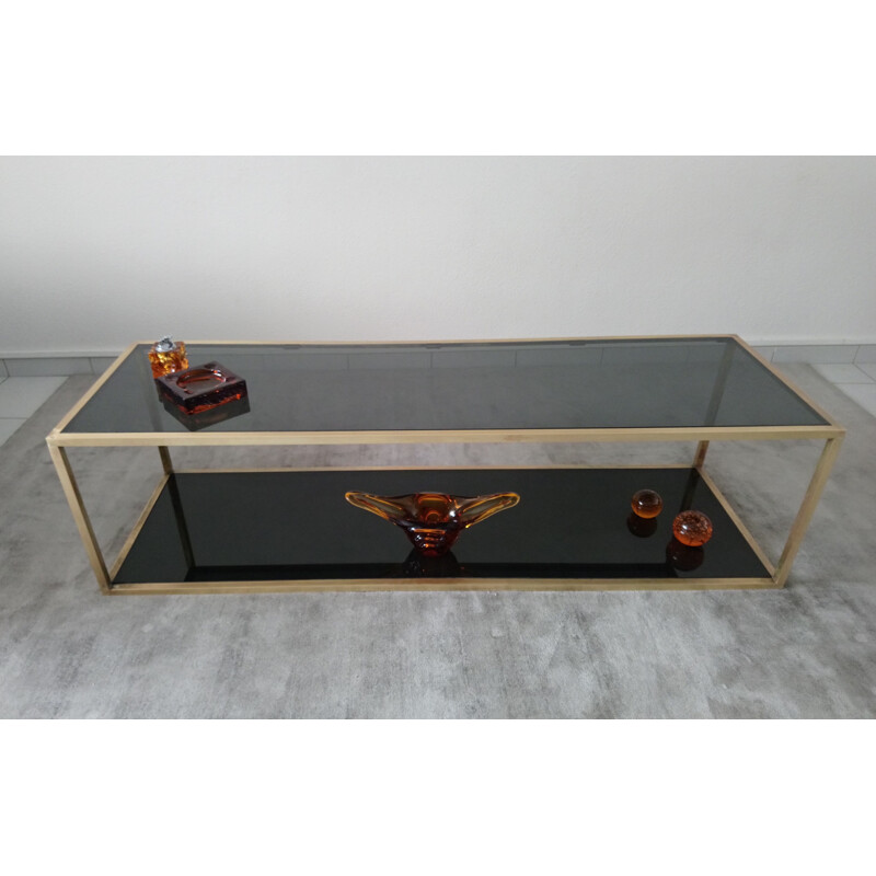 Large vintage Italian coffee table - 1970s