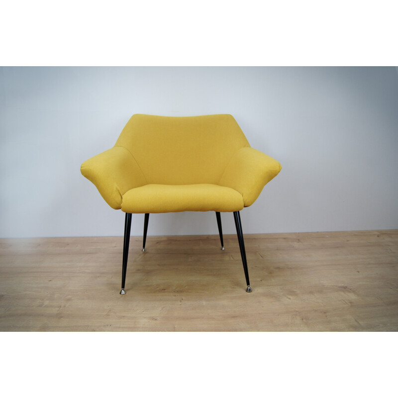 Set of 2 Yellow Polish Armchairs for Ewa - 1960s