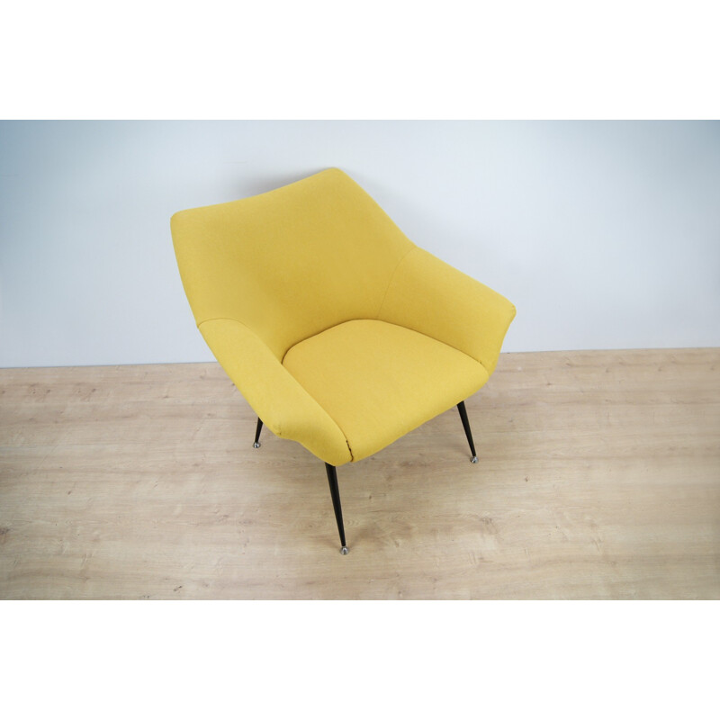 Set of 2 Yellow Polish Armchairs for Ewa - 1960s