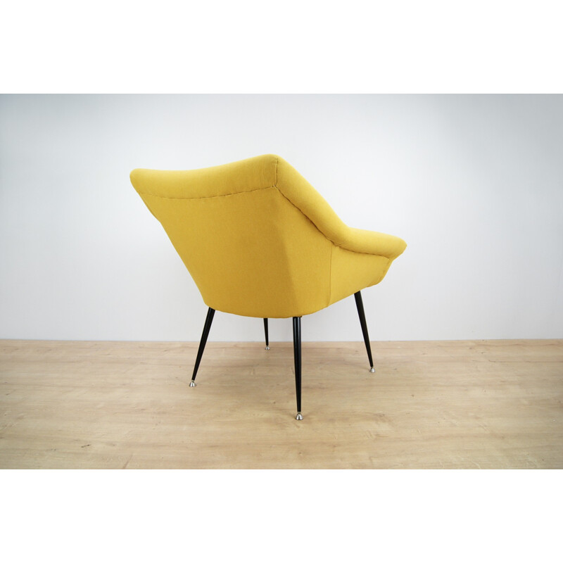 Set of 2 Yellow Polish Armchairs for Ewa - 1960s