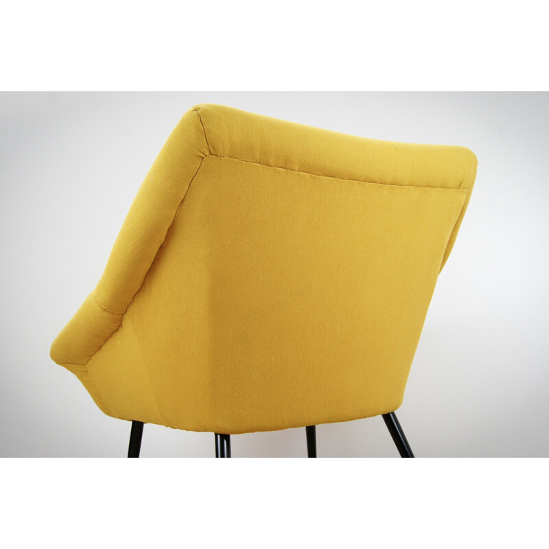 Set of 2 Yellow Polish Armchairs for Ewa - 1960s