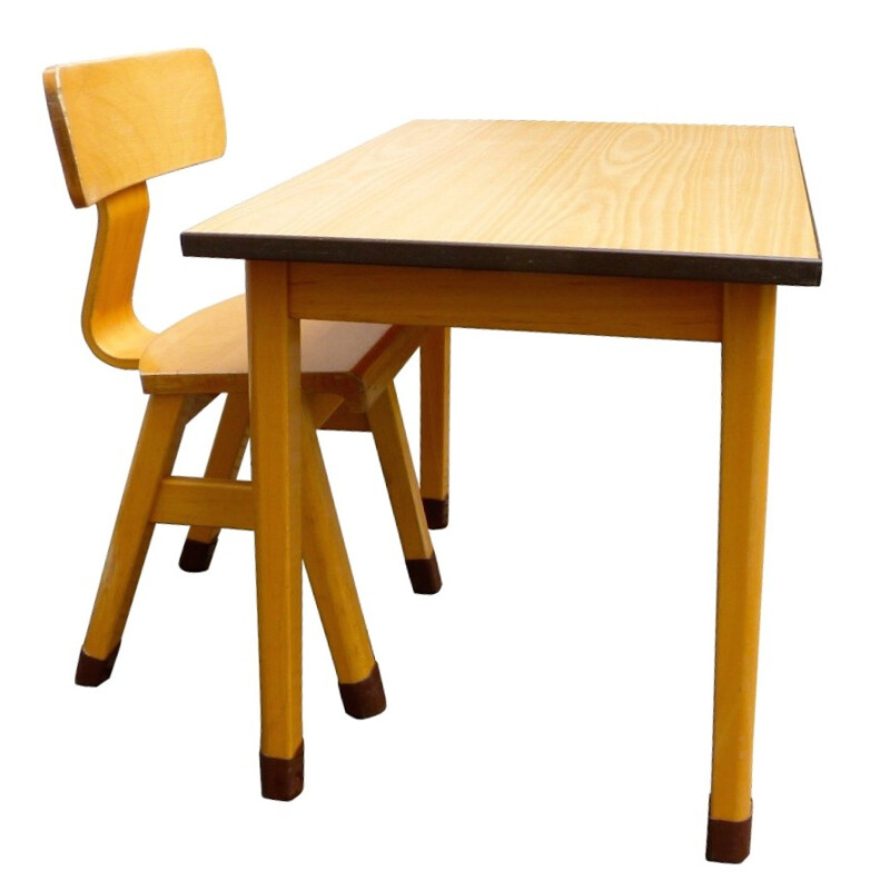 Vintage desk and children’s chair - 1960s