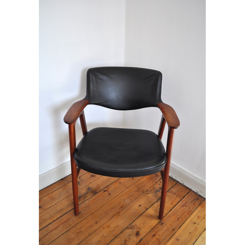 Danish vintage armchair in teak by Erik Kirkegaard for Høng Stolefabrik - 1950s