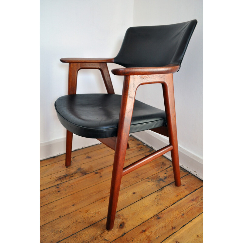 Danish vintage armchair in teak by Erik Kirkegaard for Høng Stolefabrik - 1950s
