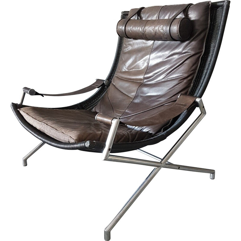 Vintage lounge chair "DES2021" by Rohé Noordwolde for Gerard van den Berg - 1980s