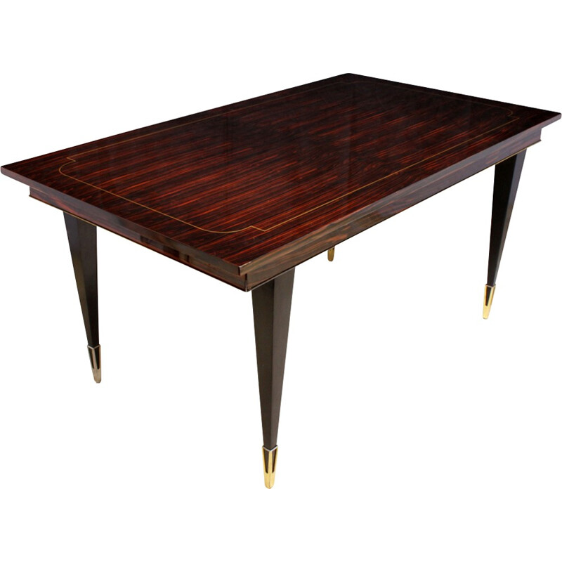 Vintage Macassar Ebony Dining Table - 1950s