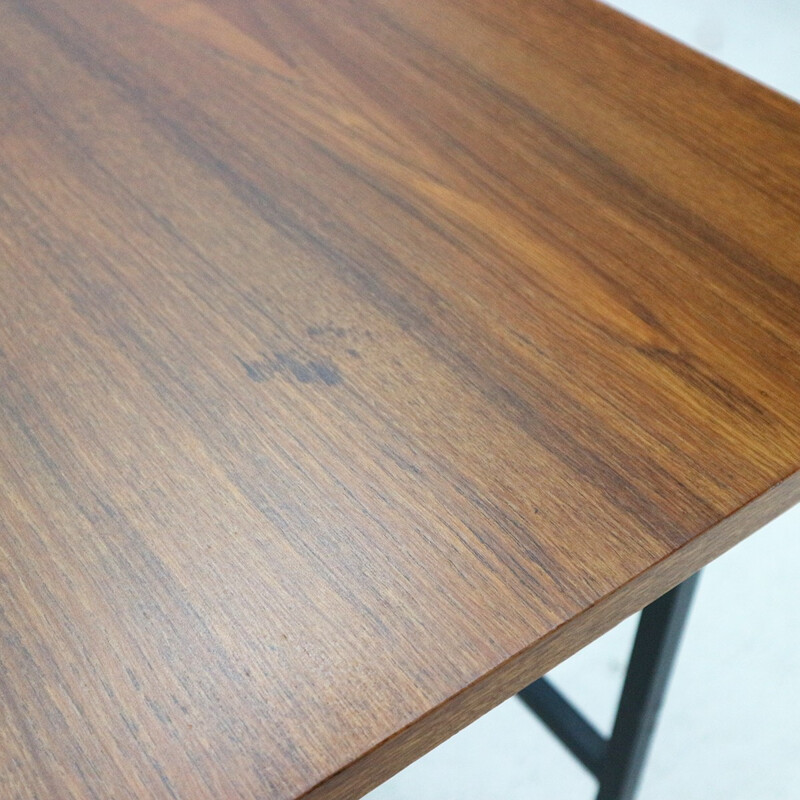 Vintage Desk in Teak and Steel - 1960s