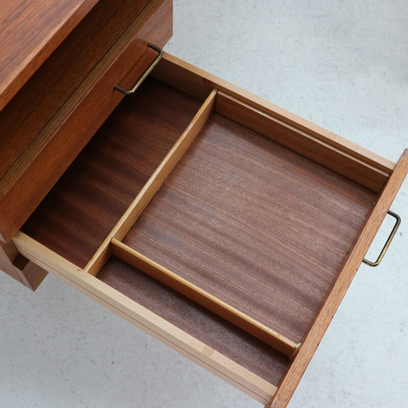 Vintage Desk in Teak and Steel - 1960s