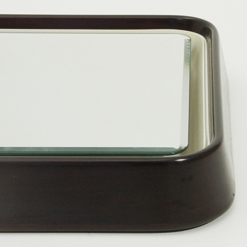 Miroir rectangulaire italien avec éclairage - 1970