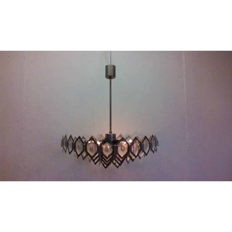 Vintage chandelier by Jaroslav Bejvl - 1970s