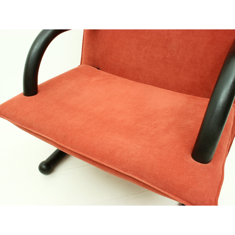 Vintage "T-Line" armchair in fabric and metal by Burkhard Vogtherr for Arflex - 1980s