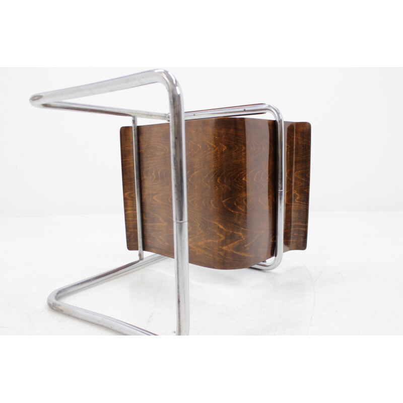 Vintage "Bauhaus" chromed chair by H. K. Zaveska for Hynek Gottwald - 1930s