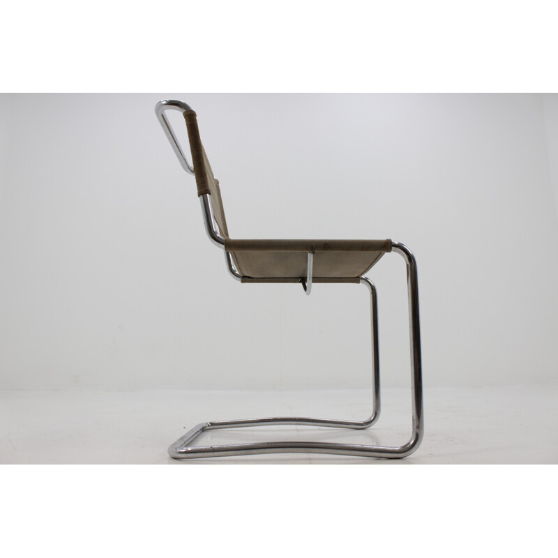 Silla cromada de la Bauhaus de J. Halabala para UP Zavody - 1930