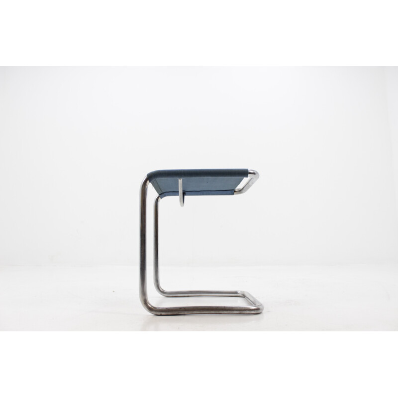 Taburete vintage Bauhaus cromado de H. Gottwald - 1930