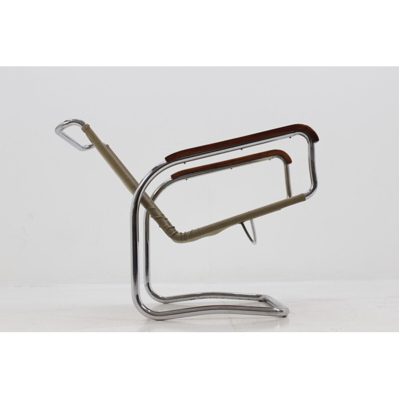 Vintage "H-80" Bauhaus chromed chair by J. Halabala for UP Zavody - 1930s