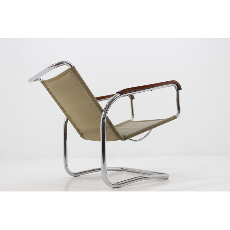 Vintage "H-80" Bauhaus chromed chair by J. Halabala for UP Zavody - 1930s