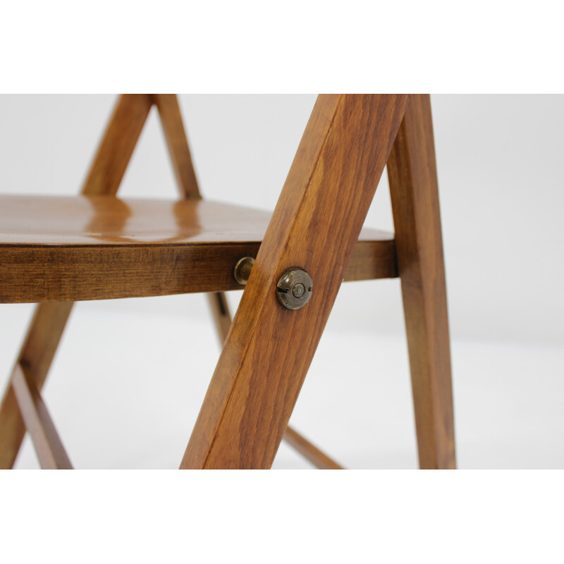 Vintage "B751" Bauhaus folding chair by Thonet - 1930s