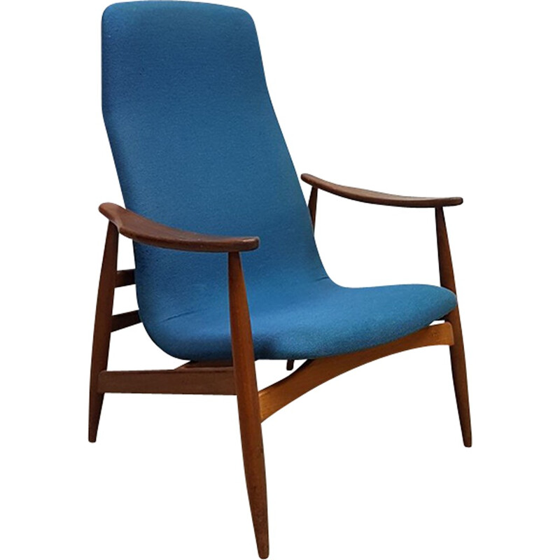 Fauteuil lounge Vintage par Louis van Teeffelen pour Wébé - 1950