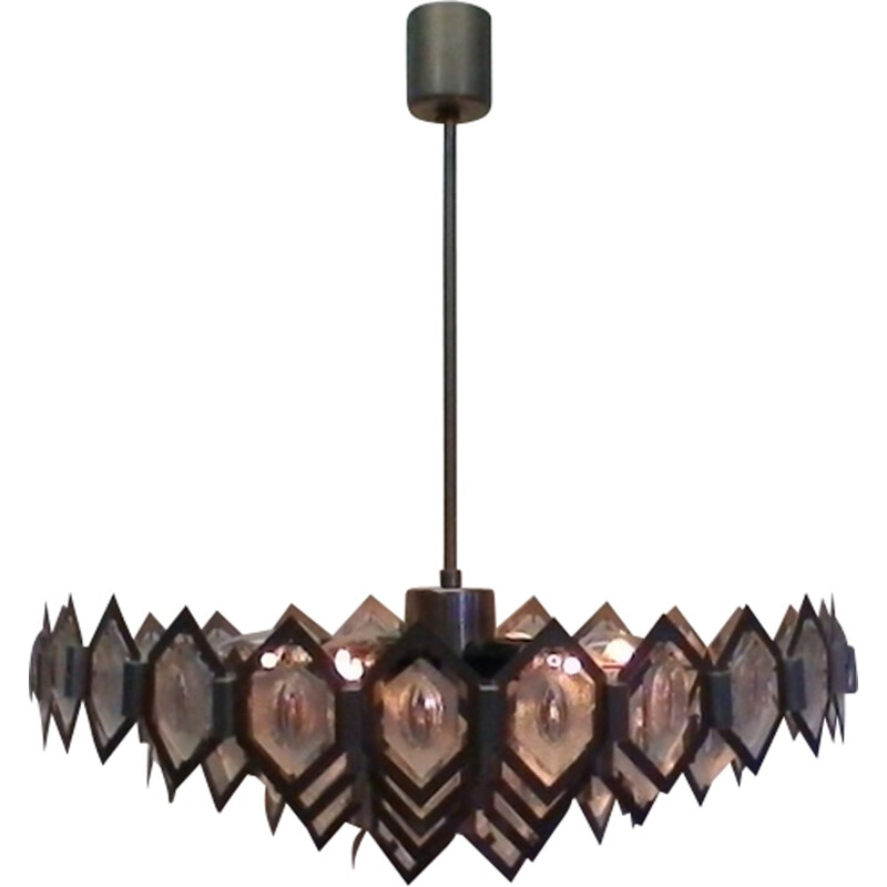 Vintage chandelier by Jaroslav Bejvl - 1970s