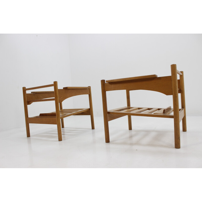 Pair of vintage Scandinavian armchairs by Krasna Jizba - 1970s 