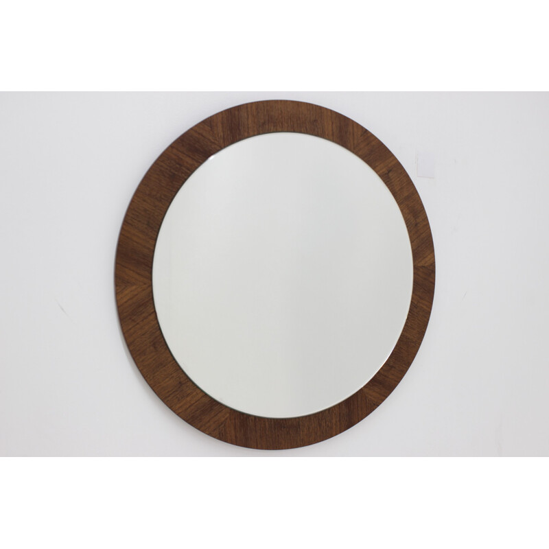 Miroir mural rond scandinave - 1960