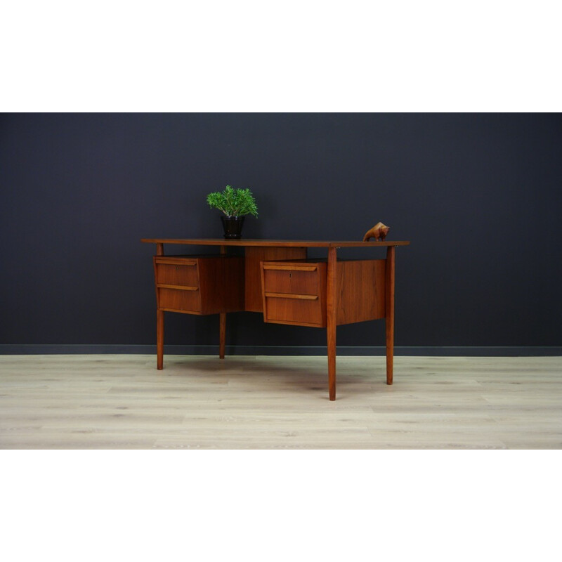 Vintage Danish writing desk in teak - 1960s