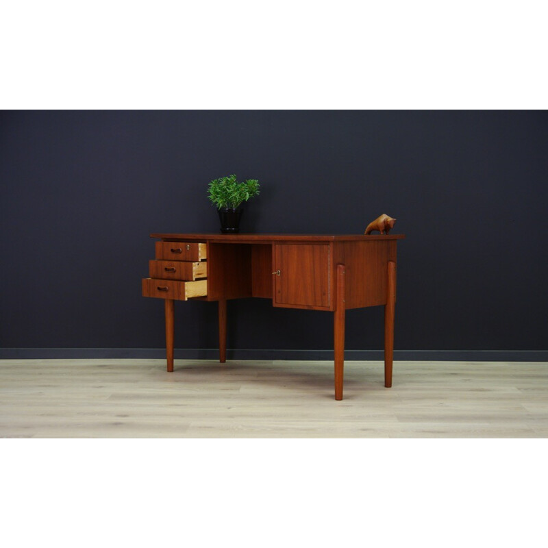 Vintage Danish design writing desk in teak - 1960s