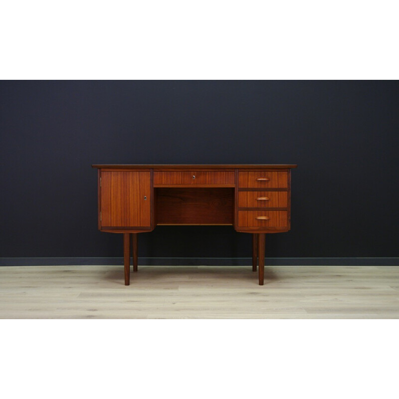 Vintage retro writing desk in teak - 1960s