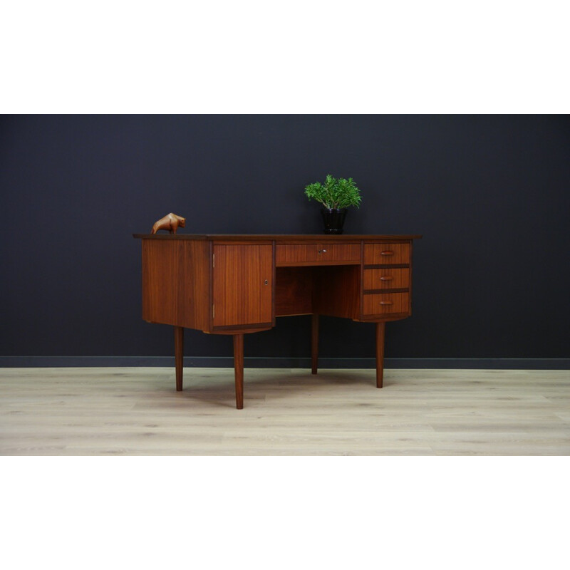 Vintage retro writing desk in teak - 1960s