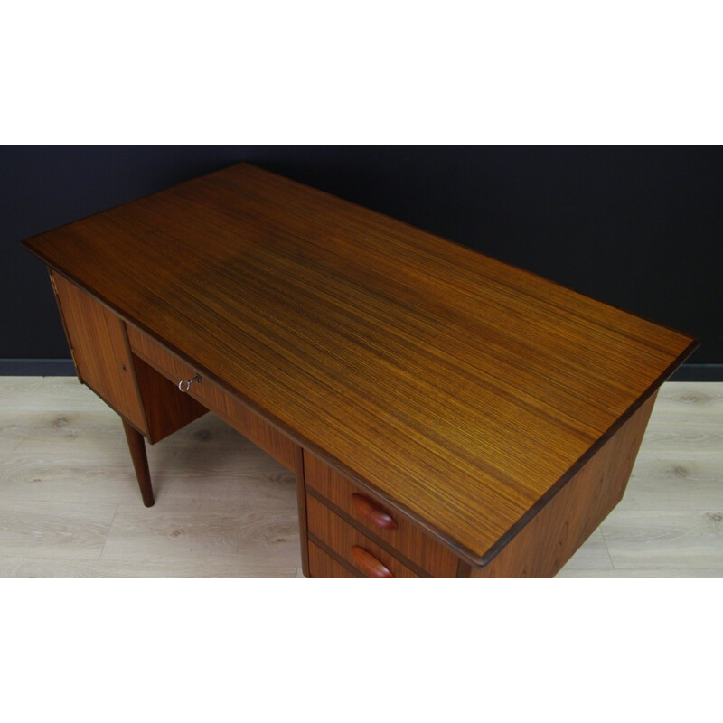 Vintage retro writing desk in teak - 1960s