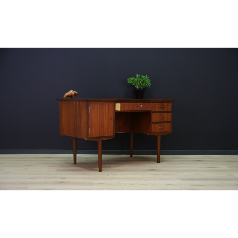 Vintage retro writing desk in teak - 1960s