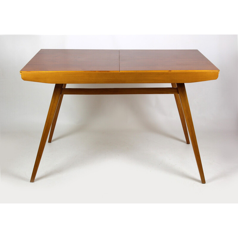 Vintage Walnut Veneered Dining Table by František Jirák for Tatra - 1960s