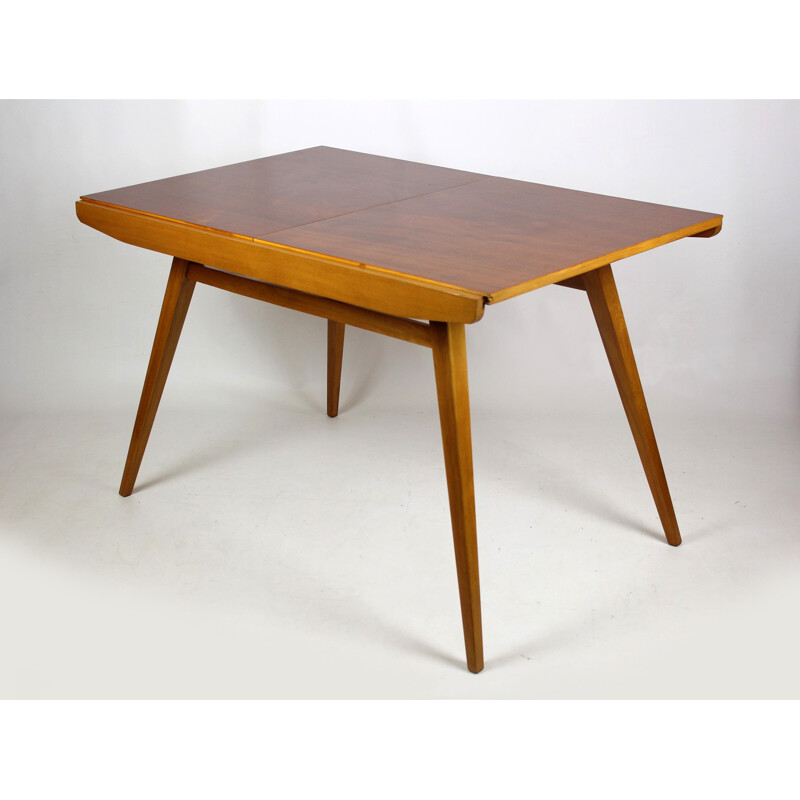 Vintage Walnut Veneered Dining Table by František Jirák for Tatra - 1960s