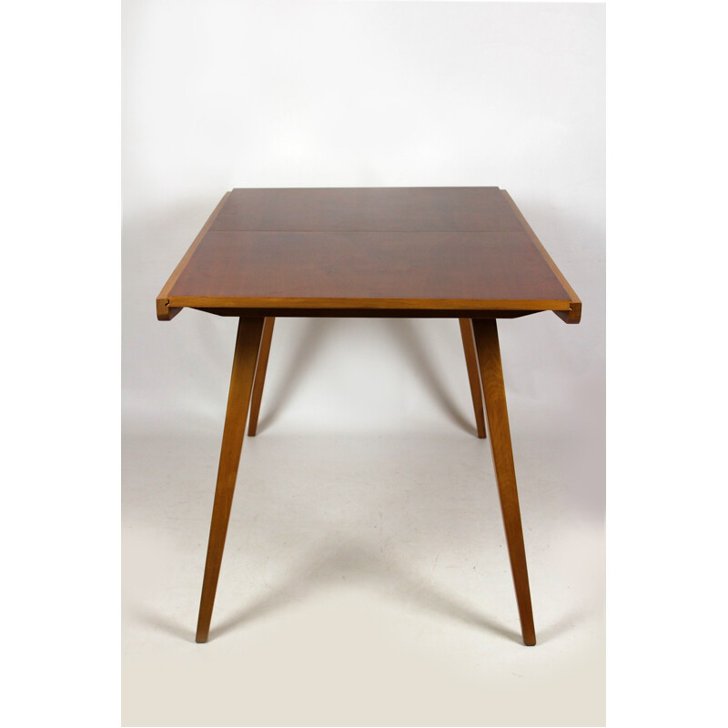 Vintage Walnut Veneered Dining Table by František Jirák for Tatra - 1960s