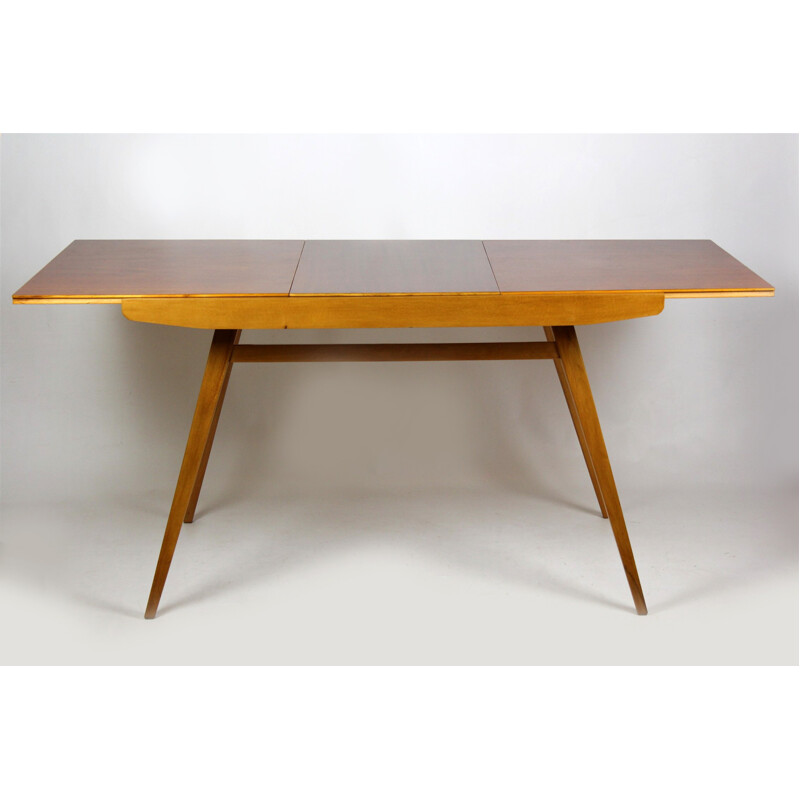 Vintage Walnut Veneered Dining Table by František Jirák for Tatra - 1960s