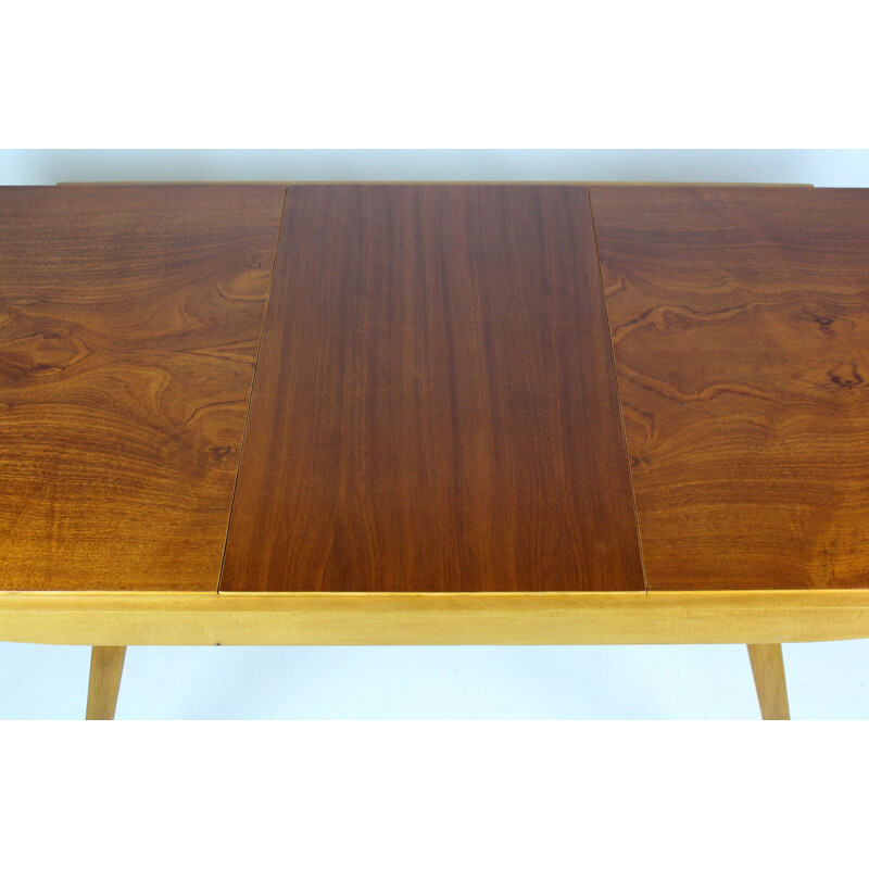 Vintage Walnut Veneered Dining Table by František Jirák for Tatra - 1960s