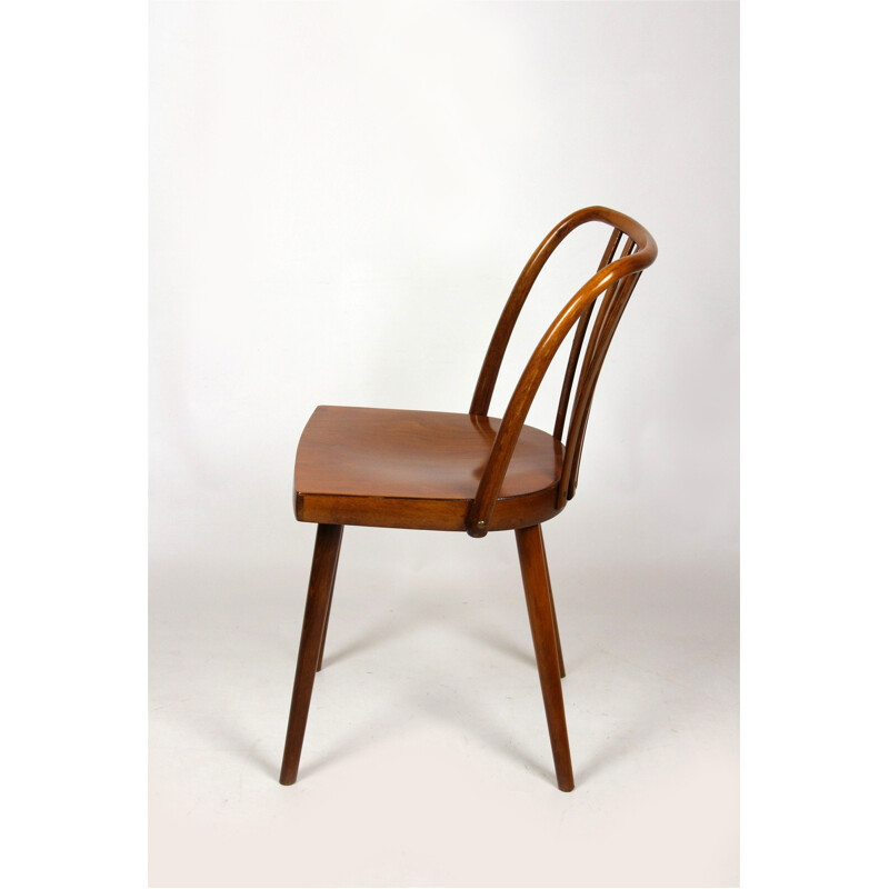 Set of 4 vintage Czech Wooden Chairs from Thonet - 1960s