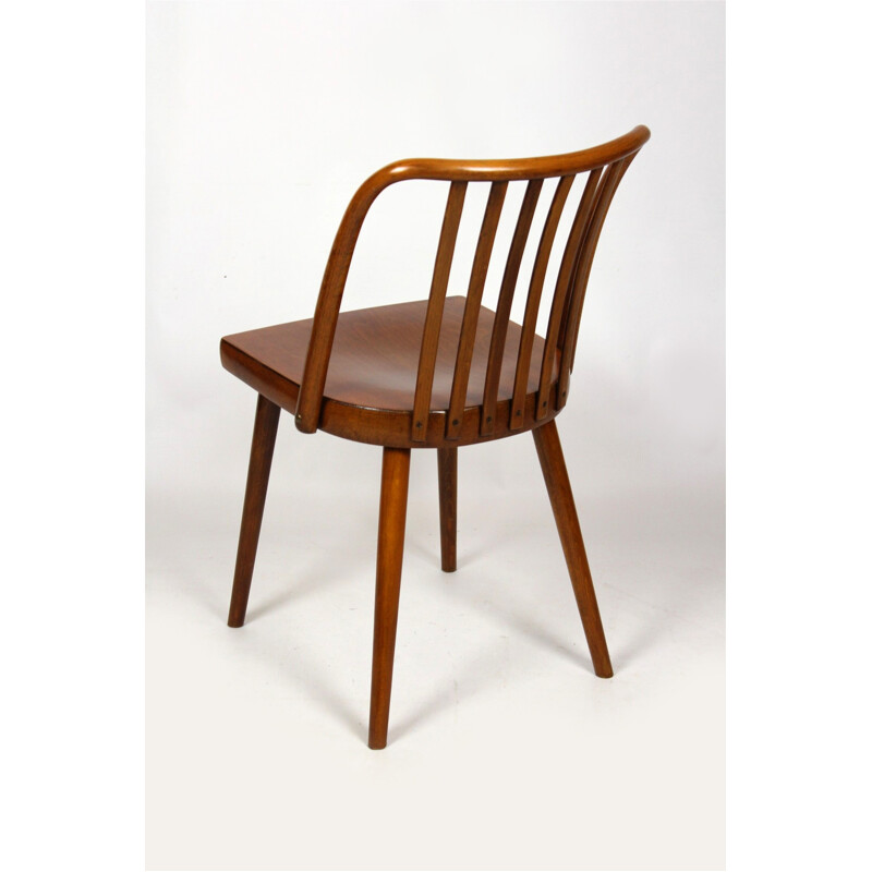 Suite de 4 Chaises en bois vintage par Thonet - 1960