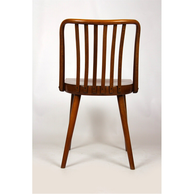 Set of 4 vintage Czech Wooden Chairs from Thonet - 1960s