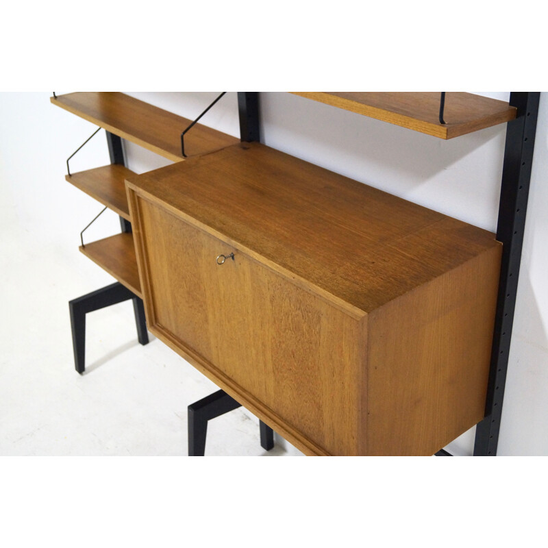 Vintage Free Standing Royal System Teak Wall Unit by Poul Cadovius - 1960s