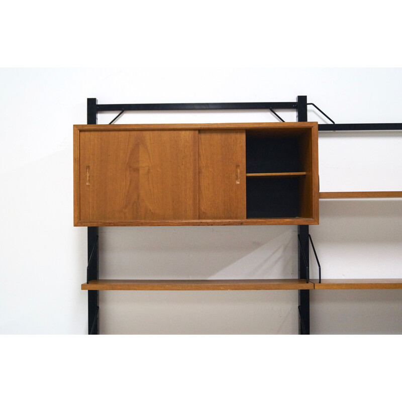 Vintage Free Standing Royal System Teak Wall Unit by Poul Cadovius - 1960s