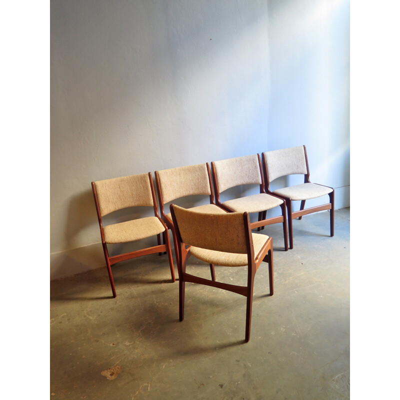 Set of 5 danish Vintage dinning chairs - 1960s