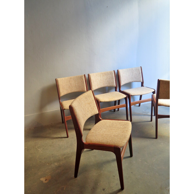 Set of 5 danish Vintage dinning chairs - 1960s