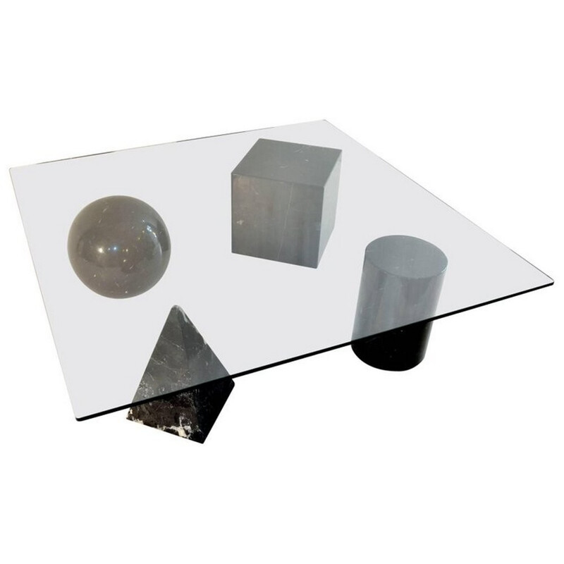 Vintage Coffee Table "Metafora" by Massimo & Lella Vignelli - 1970s