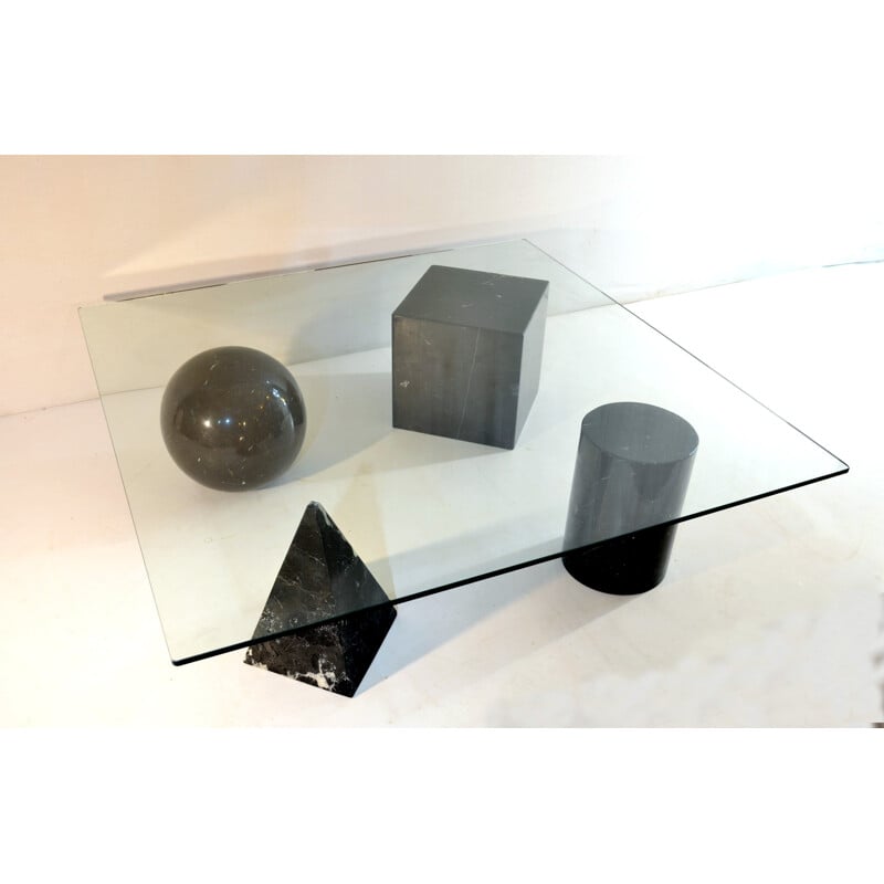 Table Basse "Metafora" par Massimo & Lella Vignelli - 1970