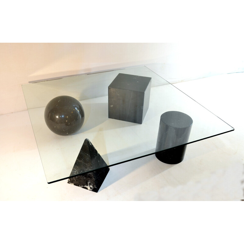 Vintage Coffee Table "Metafora" by Massimo & Lella Vignelli - 1970s