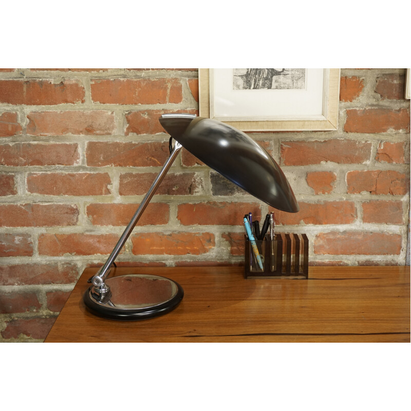 Lampe vintage articulée "Soucoupe" par Aluminor - 1960