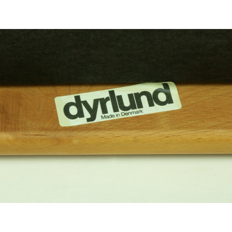 Vintage Danish beechwood and fabric sofa by Dyrlund - 1980s