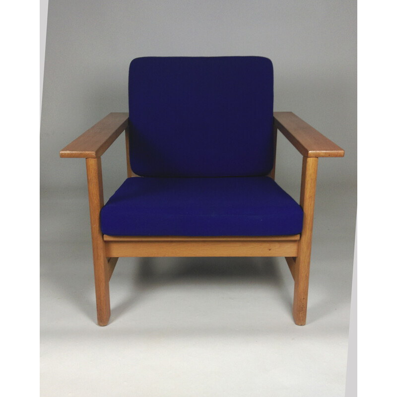 Vintage solid oak armchair by Søren Holst for Fredericia Furniture, 1984